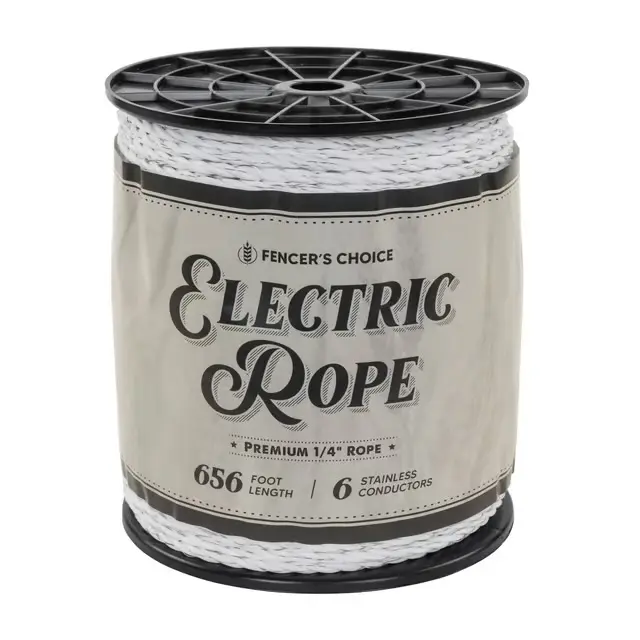 Electric Rope Fence, 656-ft, White